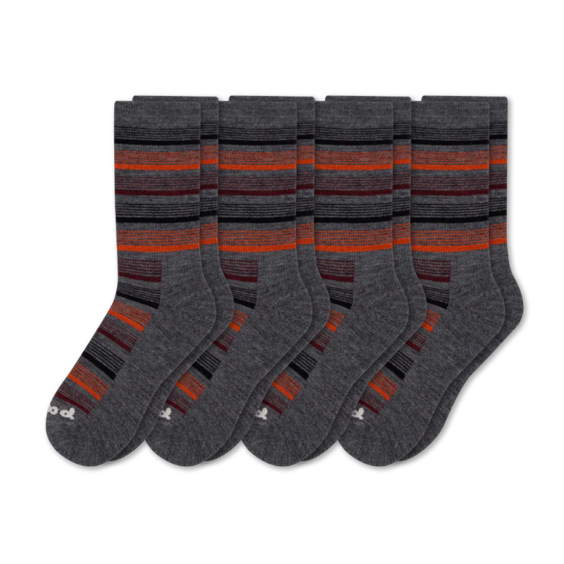 4 Pack - Men's Light-Weight Crew Pacas Socks - Image 63