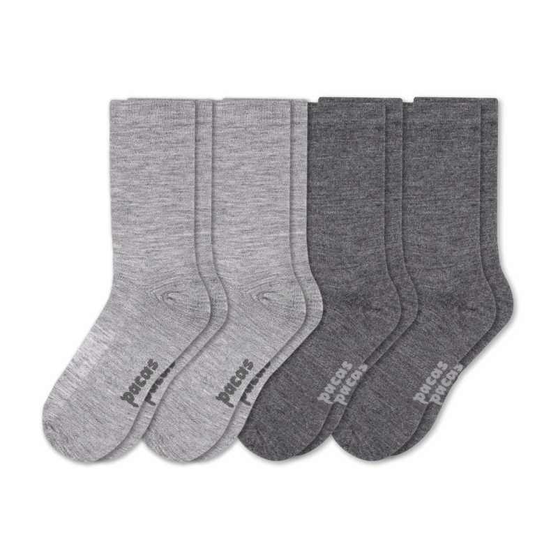 4 Pack - Men's Light-Weight Crew Pacas Socks - Image 72