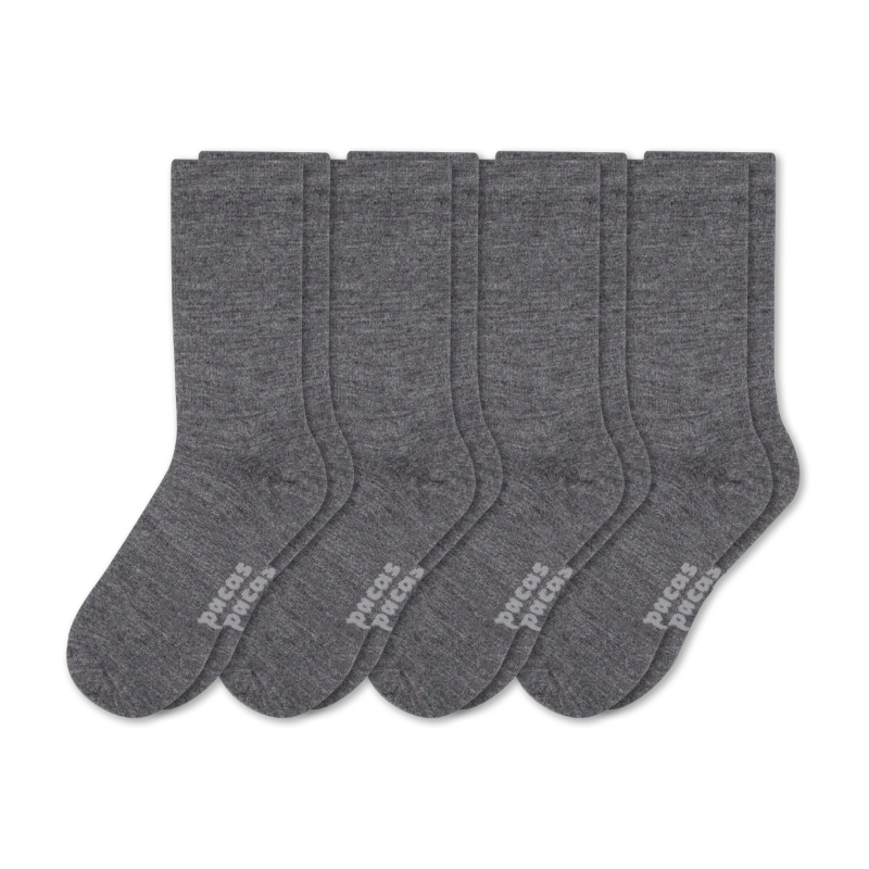 4 Pack - Men's Light-Weight Crew Pacas Socks - Image 74