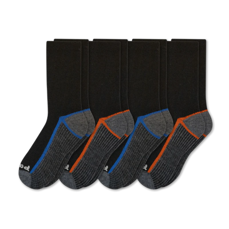 4 Pack - Men's Light-Weight Crew Pacas Socks - Image 84