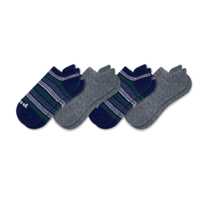 4 Pack - Men's Low Cut Pacas Socks - Image 123