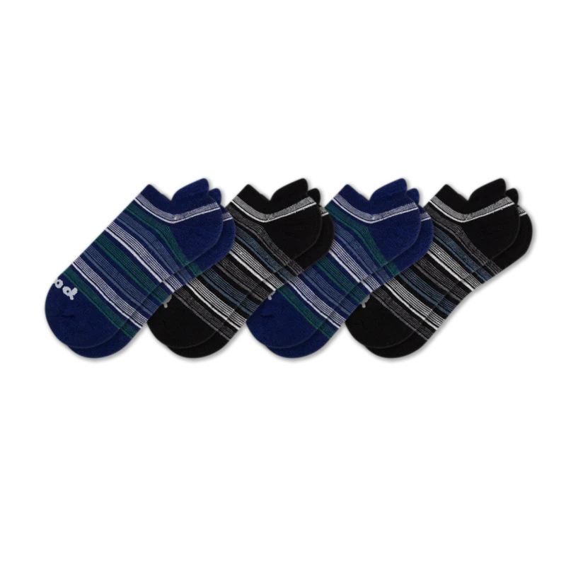 4 Pack - Men's Low Cut Pacas Socks - Image 124