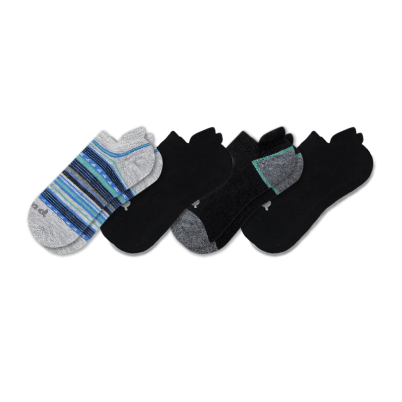 4 Pack - Men's Low Cut Pacas Socks - Image 138