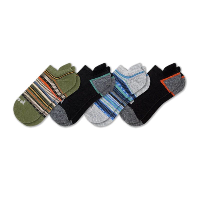 4 Pack - Men's Low Cut Pacas Socks - Image 142