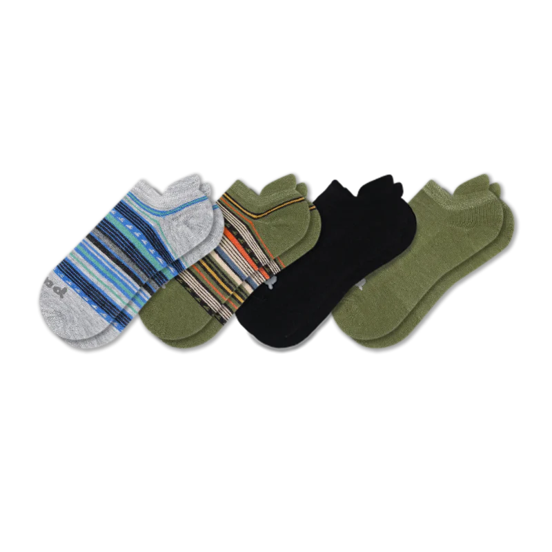 4 Pack - Men's Low Cut Pacas Socks - Image 144