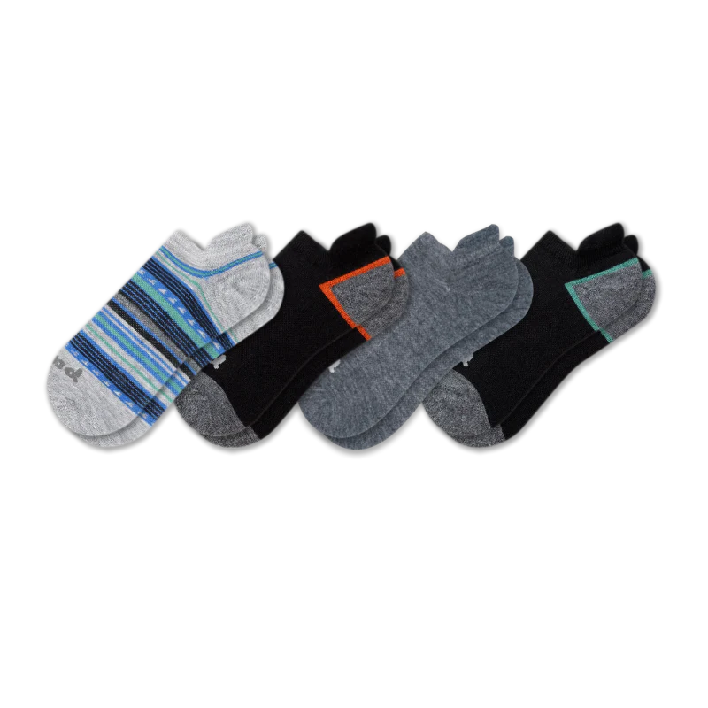 4 Pack - Men's Low Cut Pacas Socks - Image 145