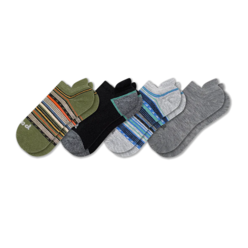 4 Pack - Men's Low Cut Pacas Socks - Image 147