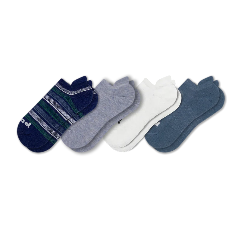 4 Pack - Men's Low Cut Pacas Socks - Image 152