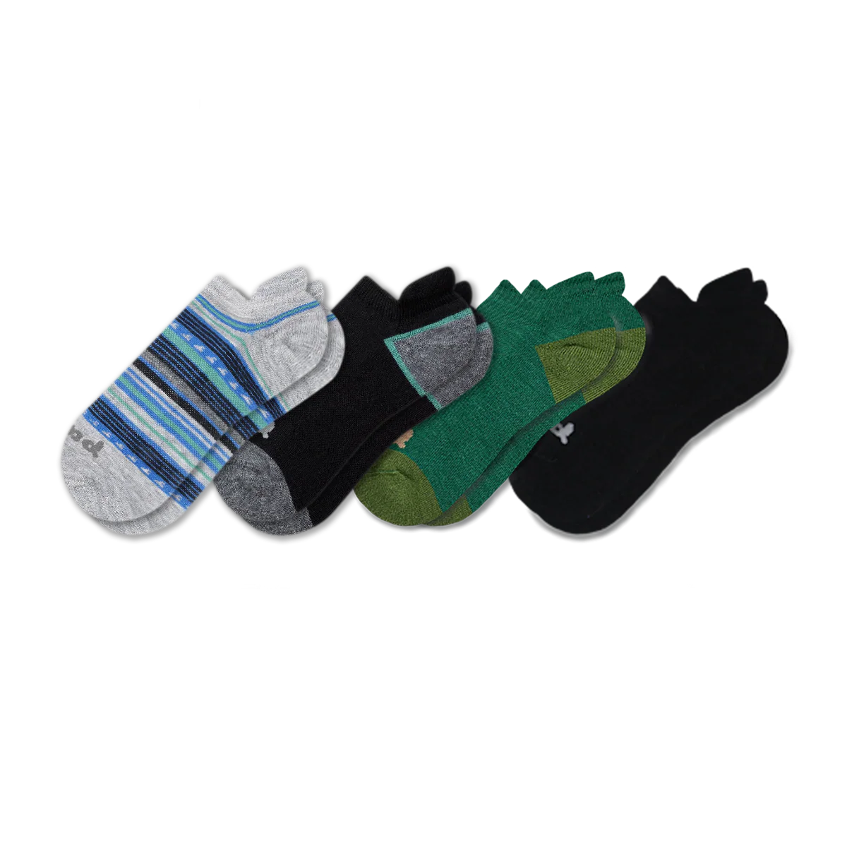 4 Pack - Men's Low Cut Pacas Socks - Image 155