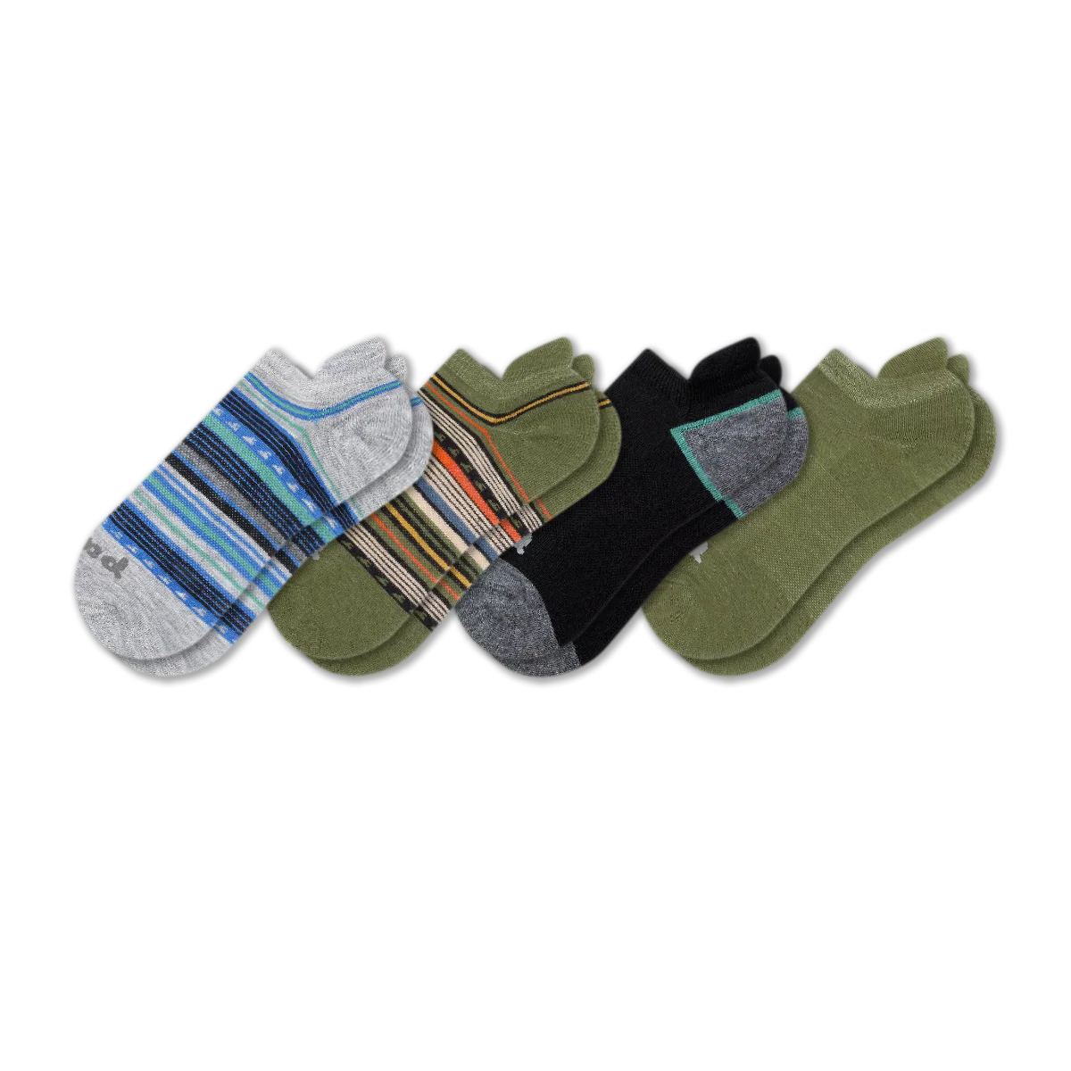 4 Pack - Men's Low Cut Pacas Socks - Image 156