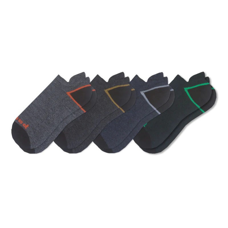 4 Pack - Men's Low Cut Pacas Socks - Image 38