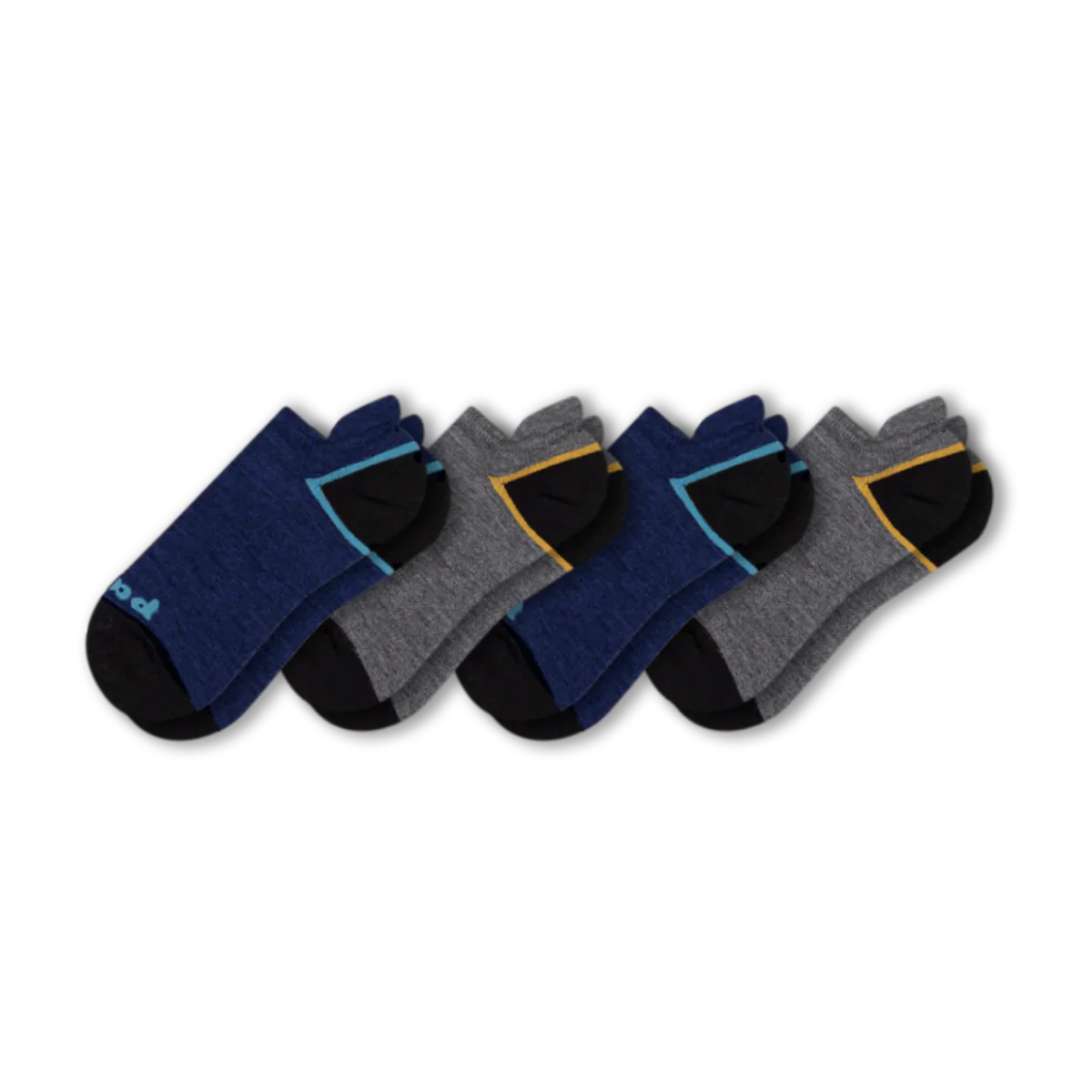 4 Pack - Men's Low Cut Pacas Socks - Image 68
