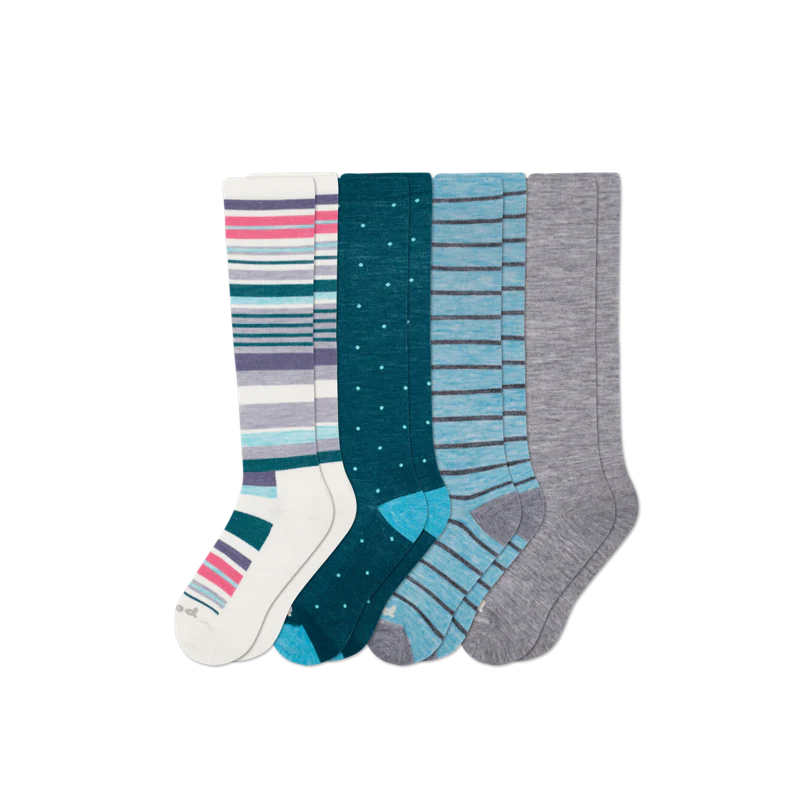 4 Pack - Women's Compression Socks - Image 106