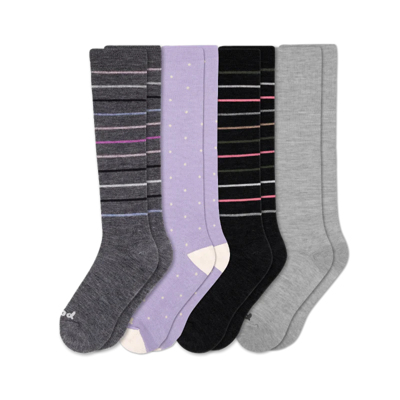 4 Pack - Women's Compression Socks - Image 193