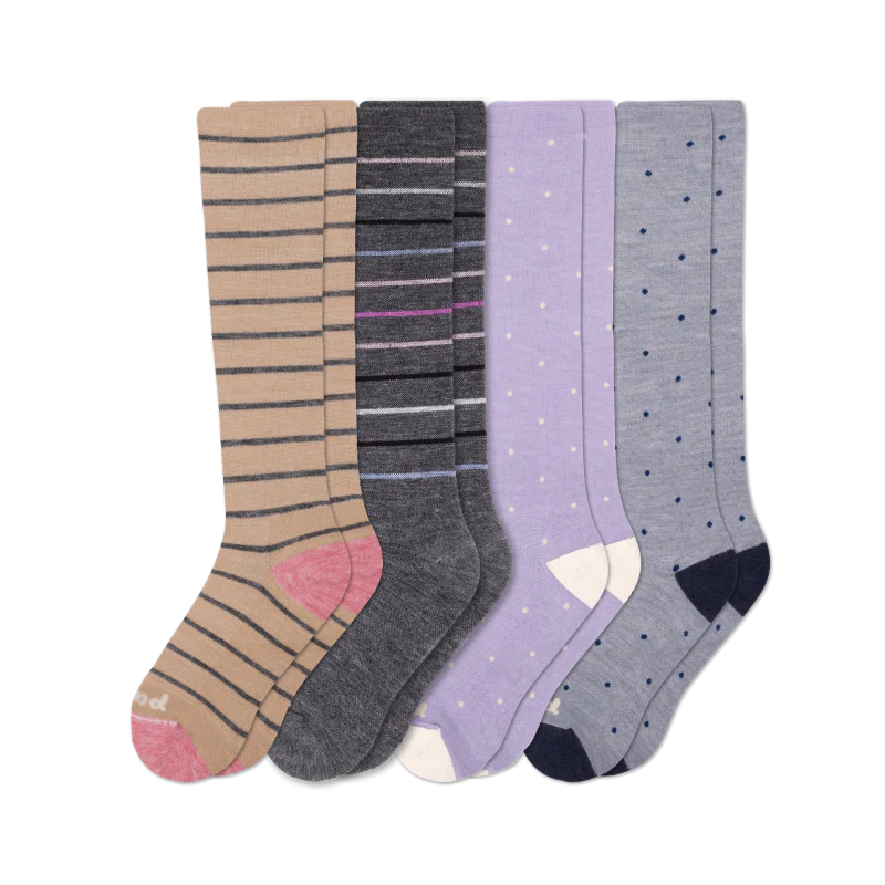 4 Pack - Women's Compression Socks - Image 197