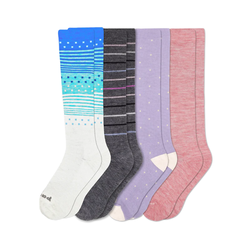 4 Pack - Women's Compression Socks - Image 206