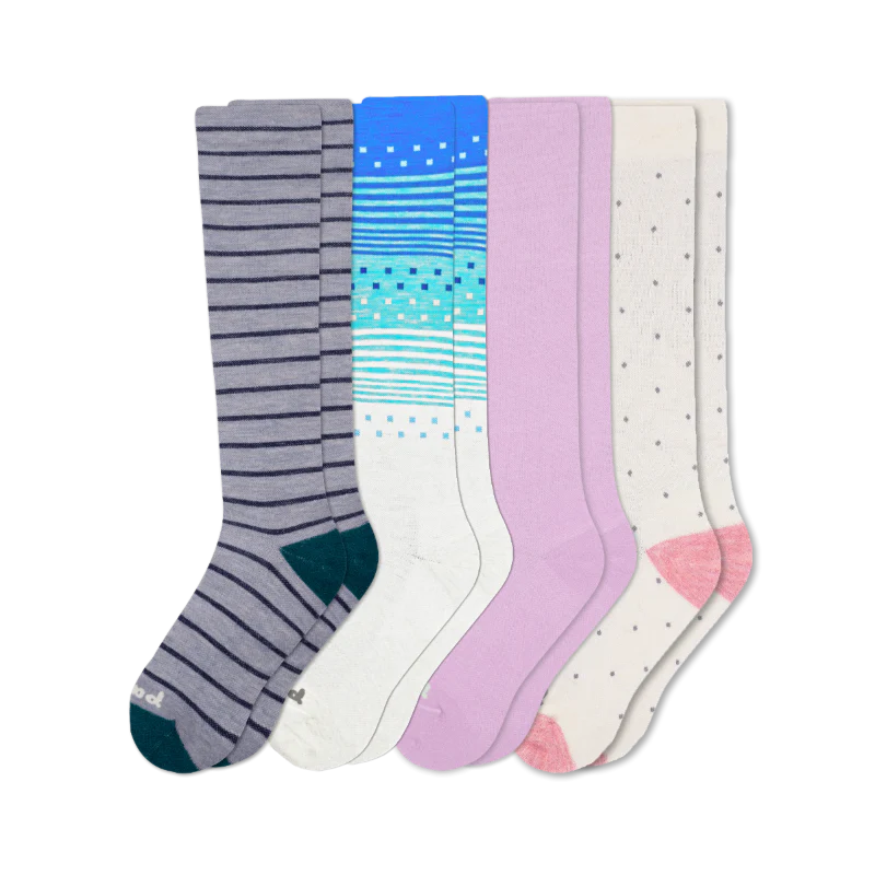 4 Pack - Women's Compression Socks - Image 208