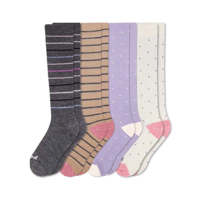 4 Pack - Women's Compression Socks - Image 215