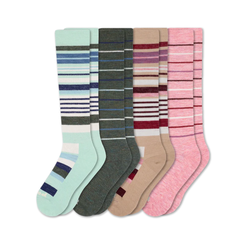 4 Pack - Women's Compression Socks - Image 220