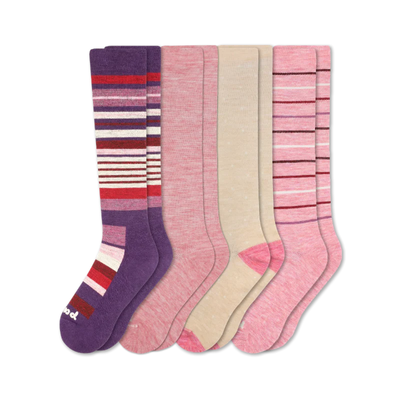 4 Pack - Women's Compression Socks - Image 224
