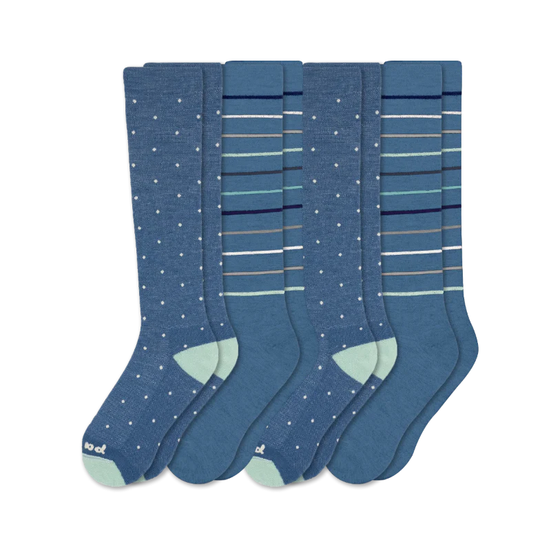 4 Pack - Women's Compression Socks - Image 230