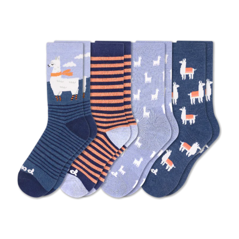 4 Pack - Women's Crew Pacas Socks - Image 101