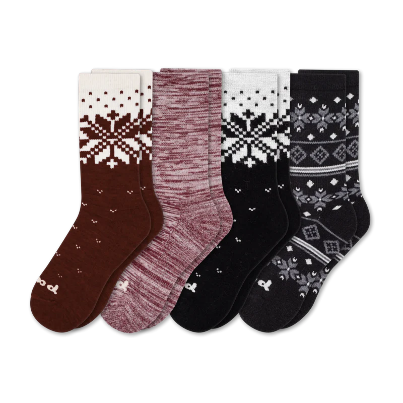 4 Pack - Women's Crew Pacas Socks - Image 121