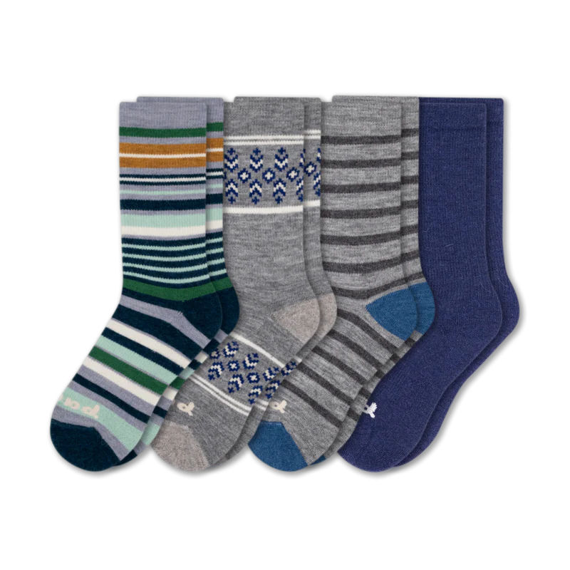 4 Pack - Women's Crew Pacas Socks - Image 123