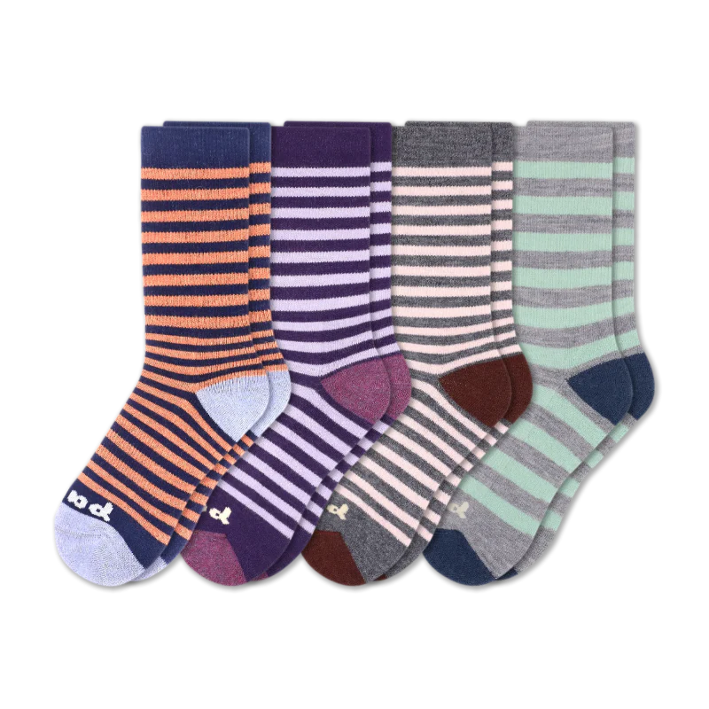 4 Pack - Women's Crew Pacas Socks - Image 129