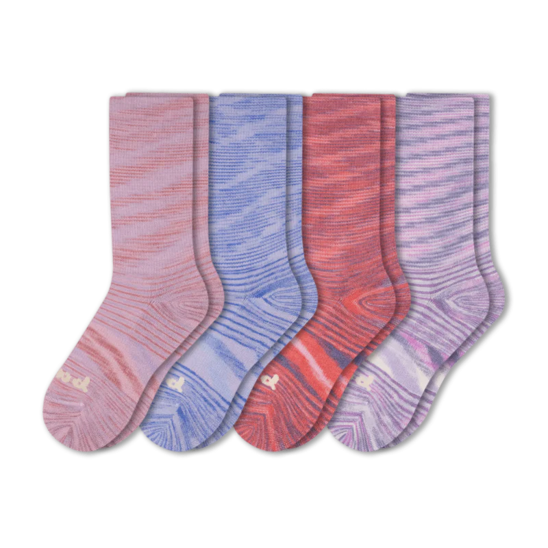 4 Pack - Women's Crew Pacas Socks - Image 156