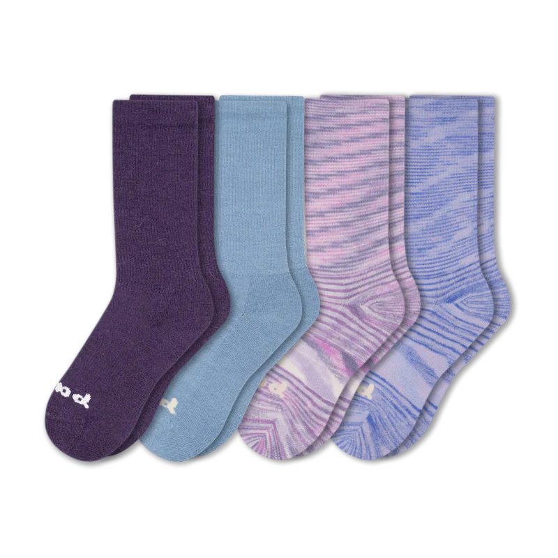 4 Pack - Women's Crew Pacas Socks - Image 160