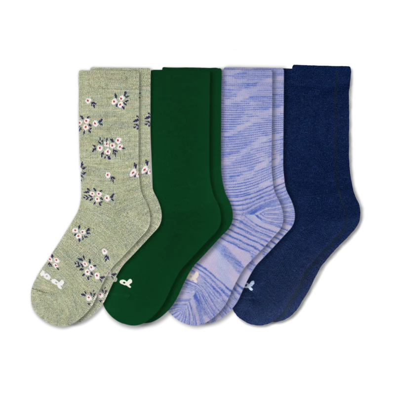 4 Pack - Women's Crew Pacas Socks - Image 168