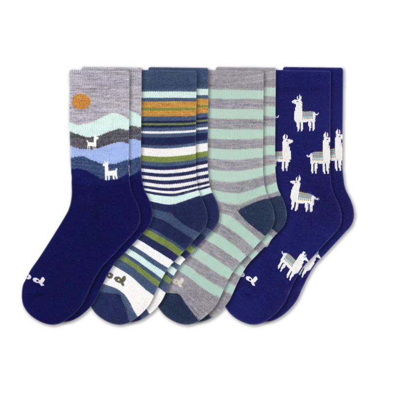 4 Pack - Women's Crew Pacas Socks - Image 17