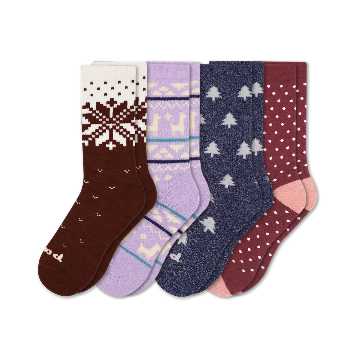 4 Pack - Women's Crew Pacas Socks - Image 194