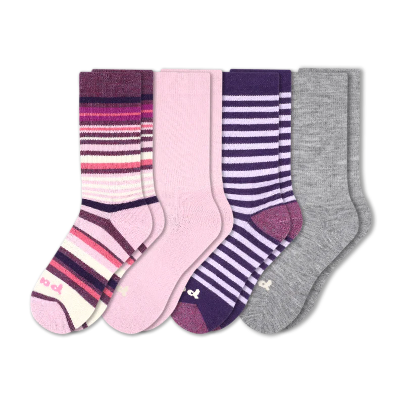 4 Pack - Women's Crew Pacas Socks - Image 20