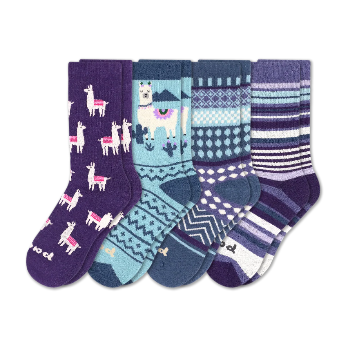 4 Pack - Women's Crew Pacas Socks - Image 200