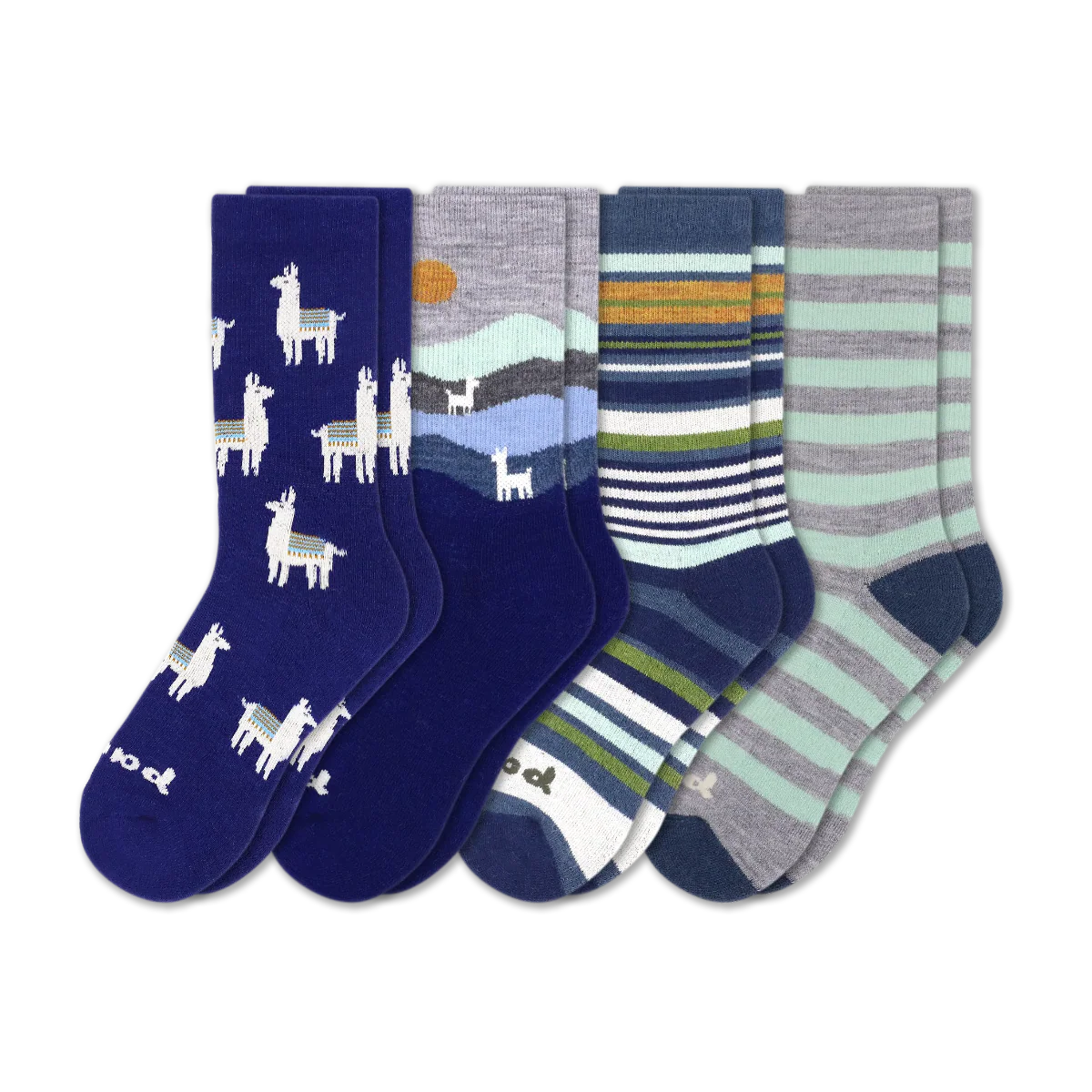 4 Pack - Women's Crew Pacas Socks - Image 201