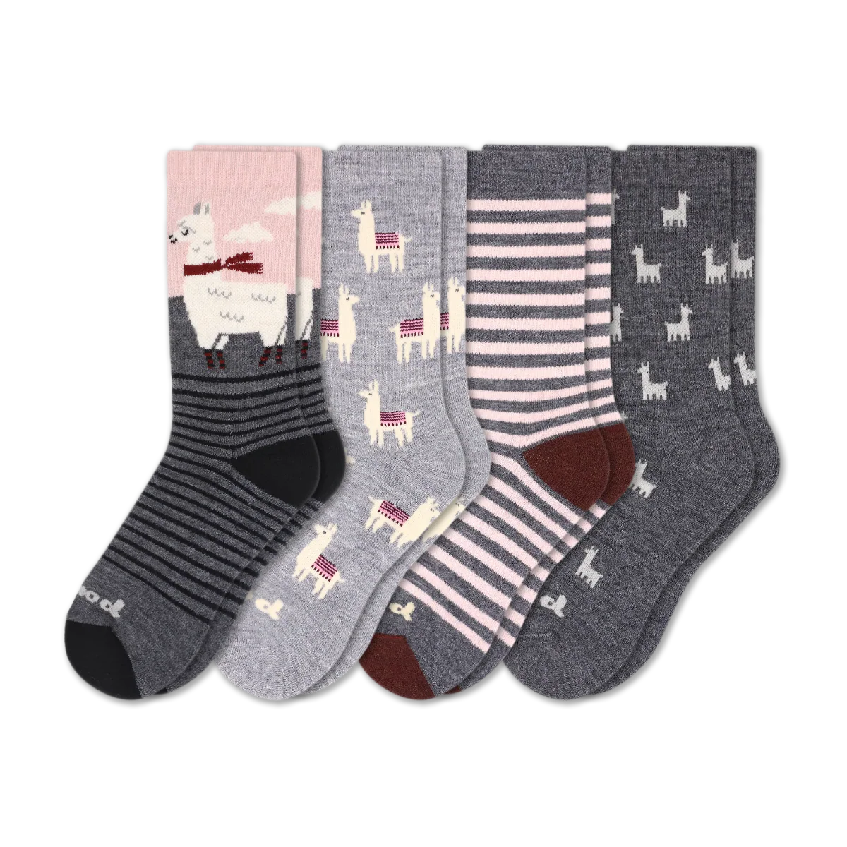 4 Pack - Women's Crew Pacas Socks - Image 205