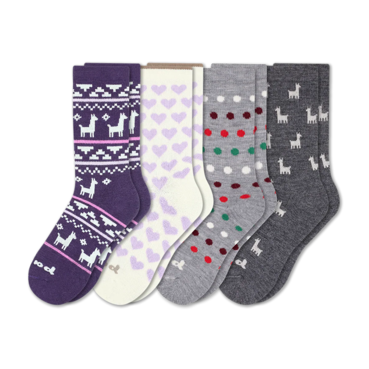 4 Pack - Women's Crew Pacas Socks - Image 207
