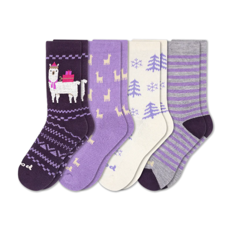4 Pack - Women's Crew Pacas Socks - Image 21