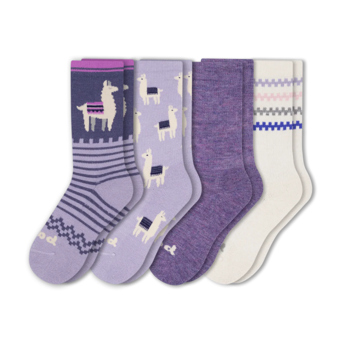 4 Pack - Women's Crew Pacas Socks - Image 215