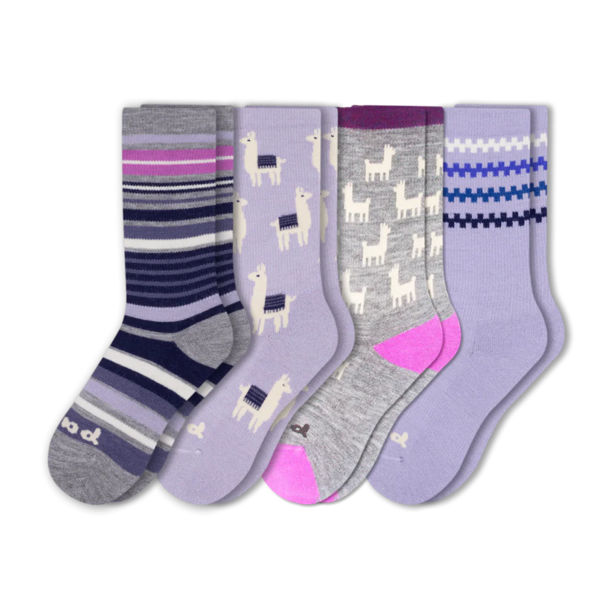 4 Pack - Women's Crew Pacas Socks - Image 221