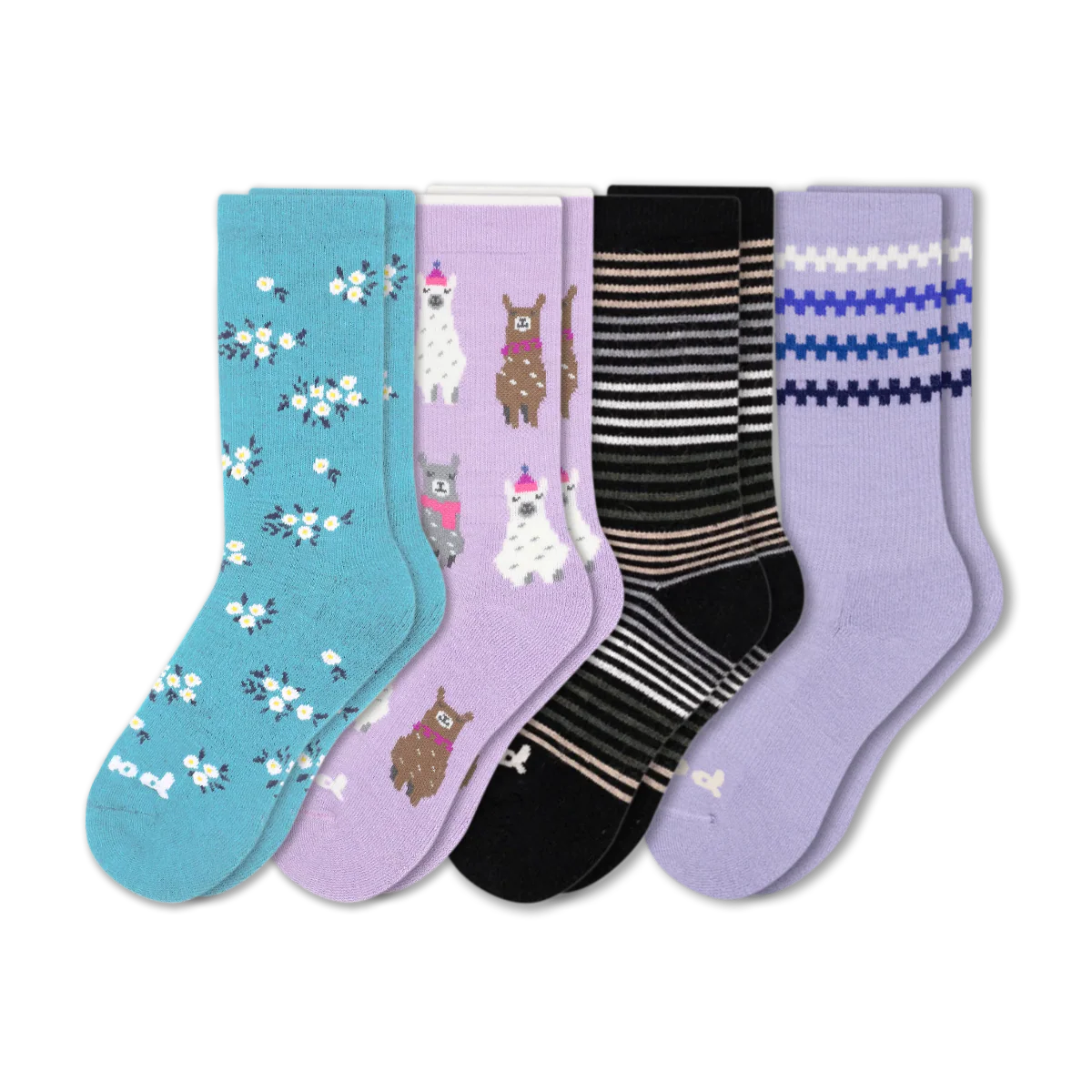4 Pack - Women's Crew Pacas Socks - Image 225