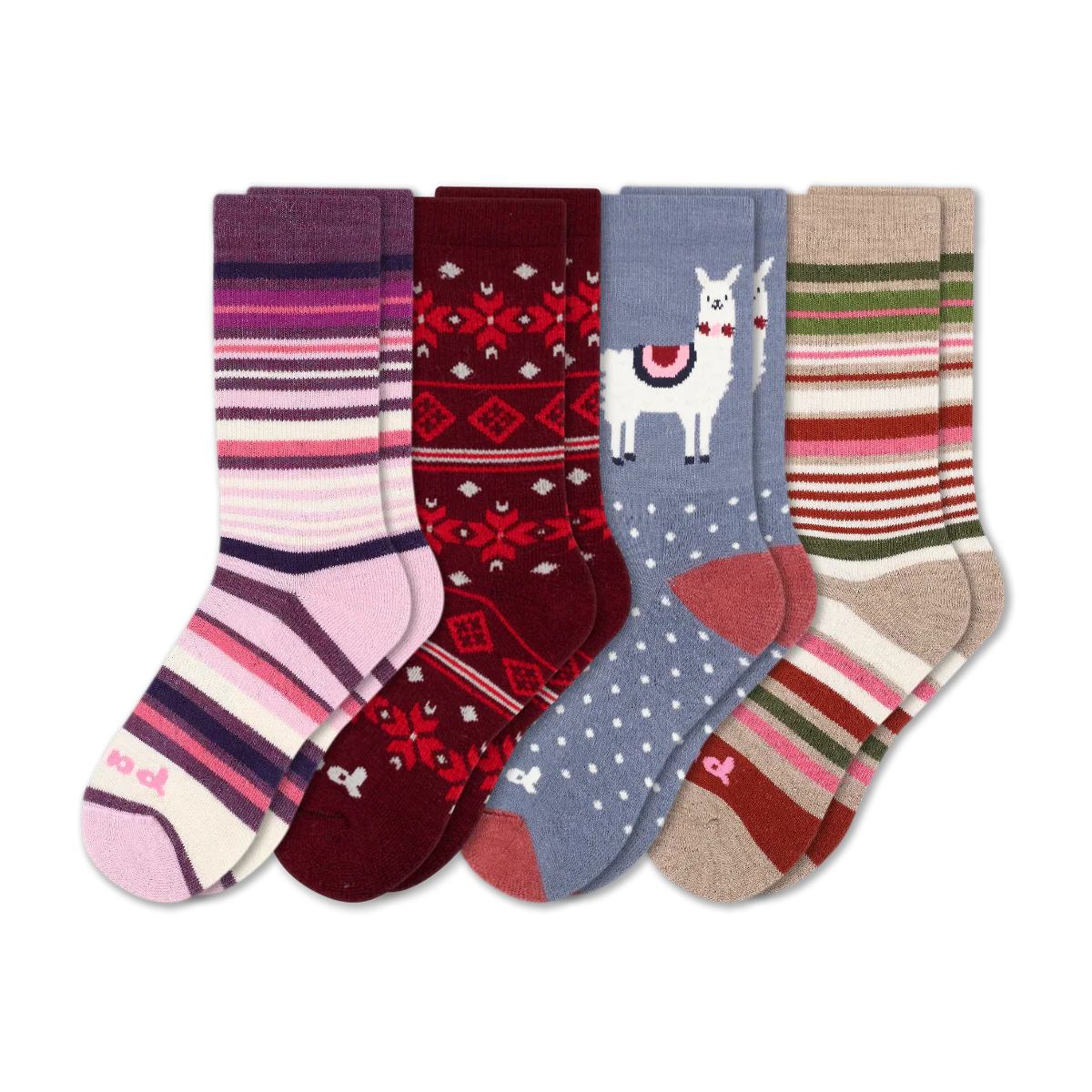 4 Pack - Women's Crew Pacas Socks - Image 226