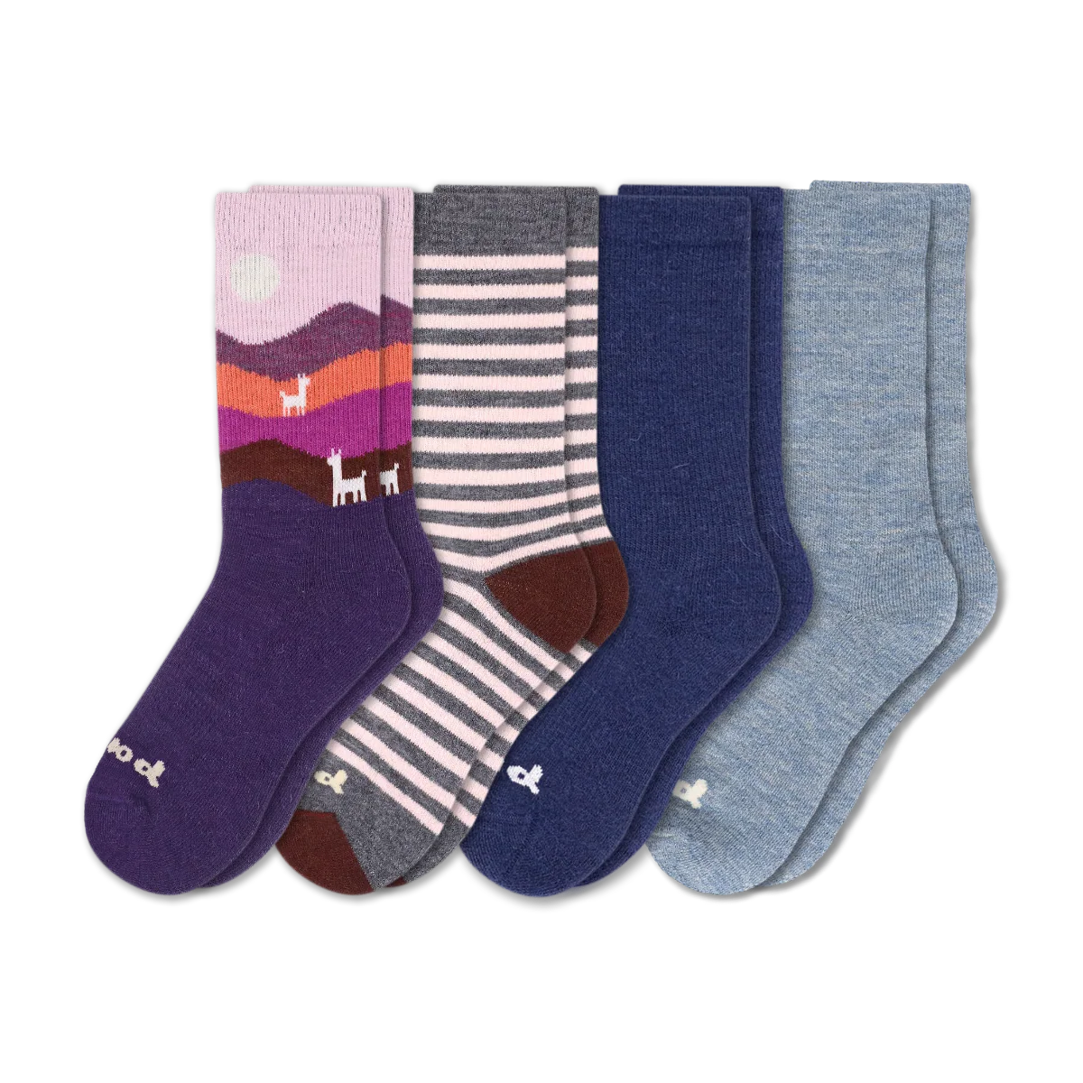 4 Pack - Women's Crew Pacas Socks - Image 228