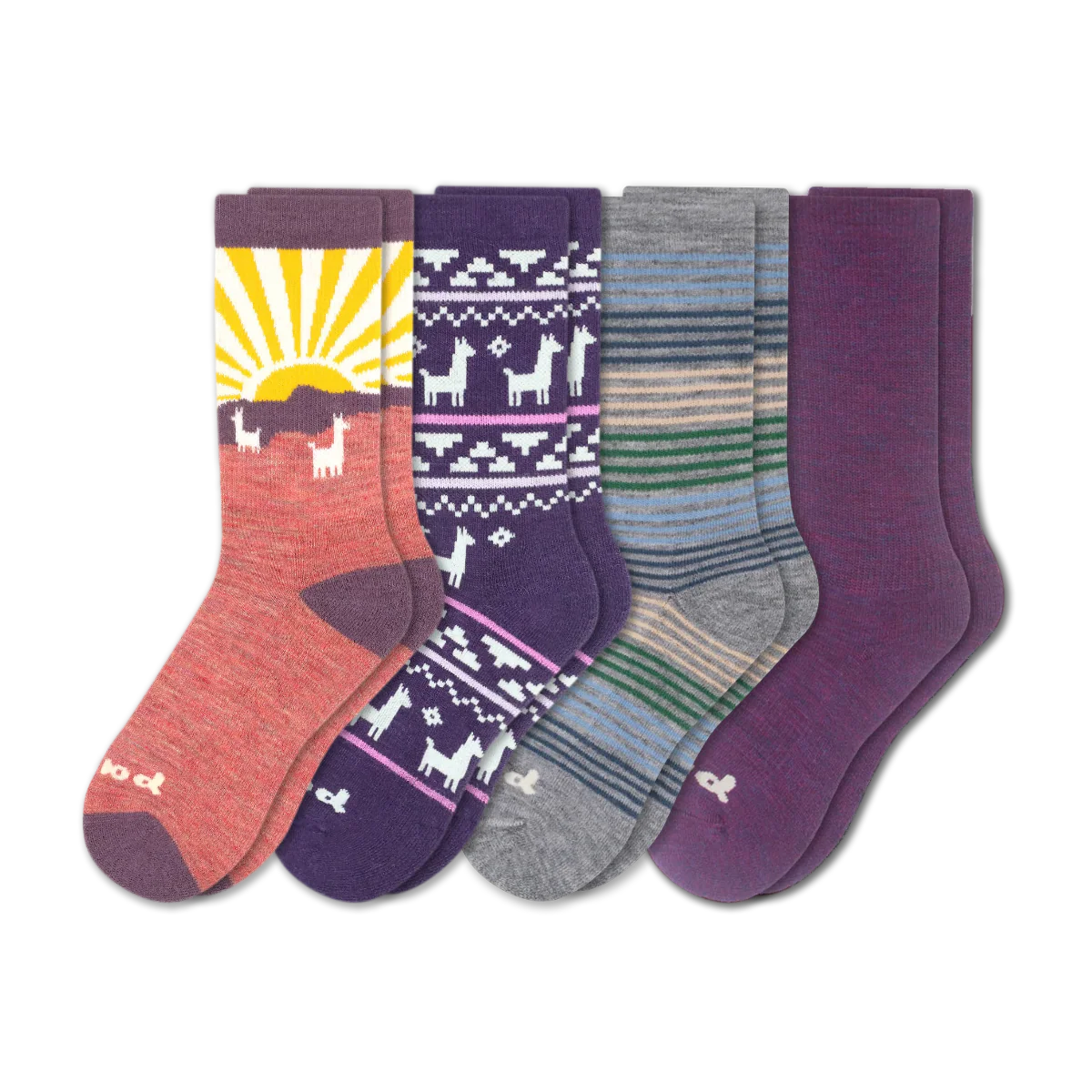 4 Pack - Women's Crew Pacas Socks - Image 232