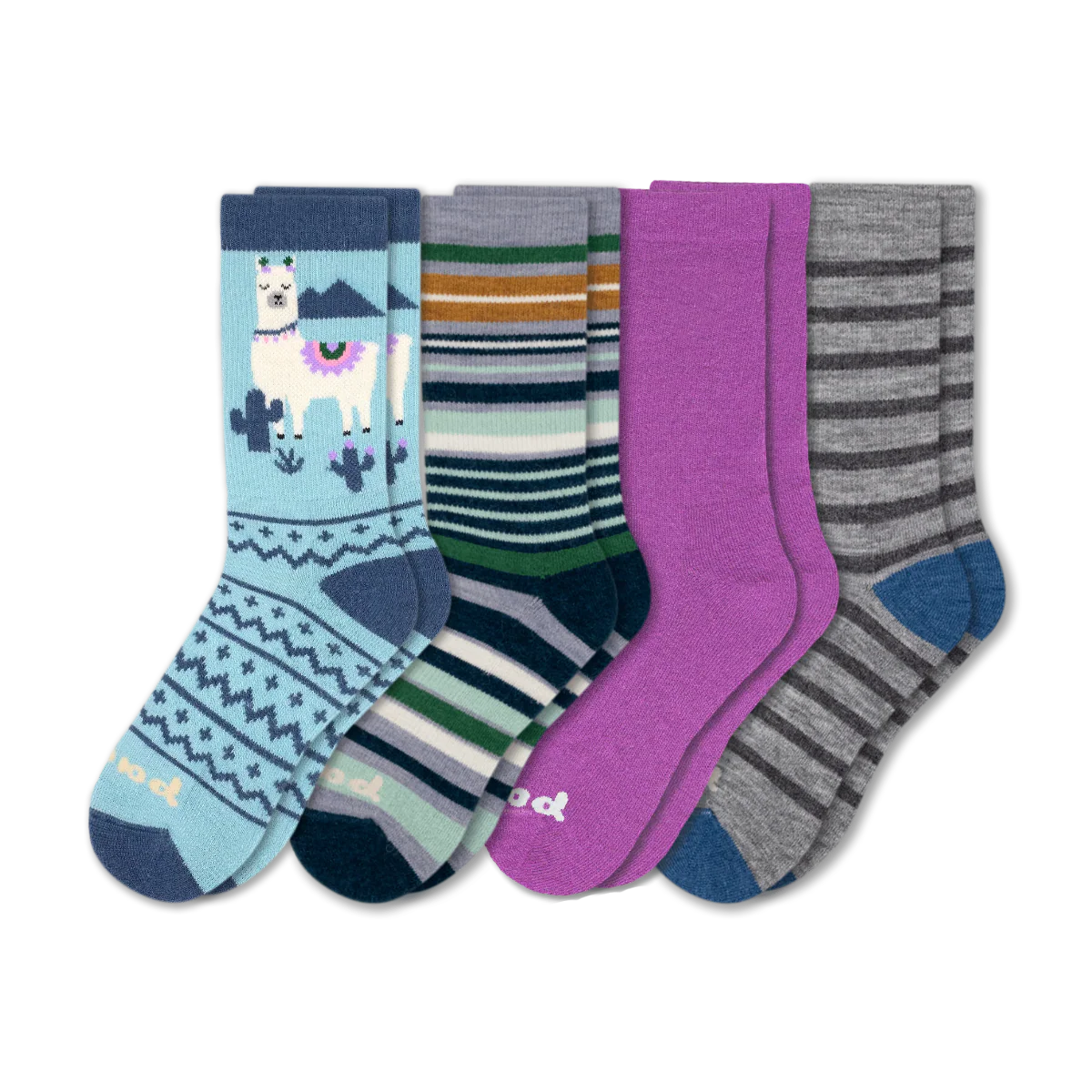 4 Pack - Women's Crew Pacas Socks - Image 233