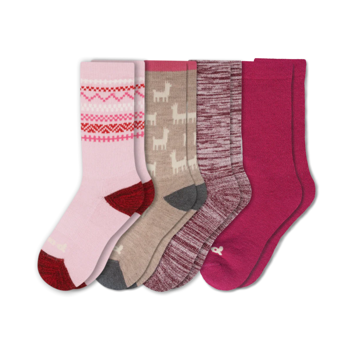 4 Pack - Women's Crew Pacas Socks - Image 236