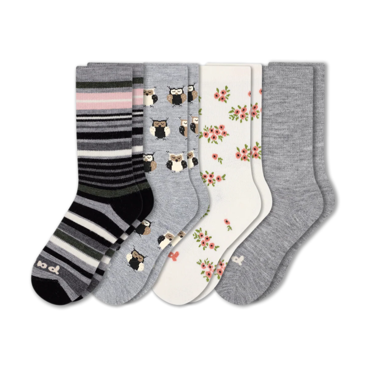 4 Pack - Women's Crew Pacas Socks - Image 237