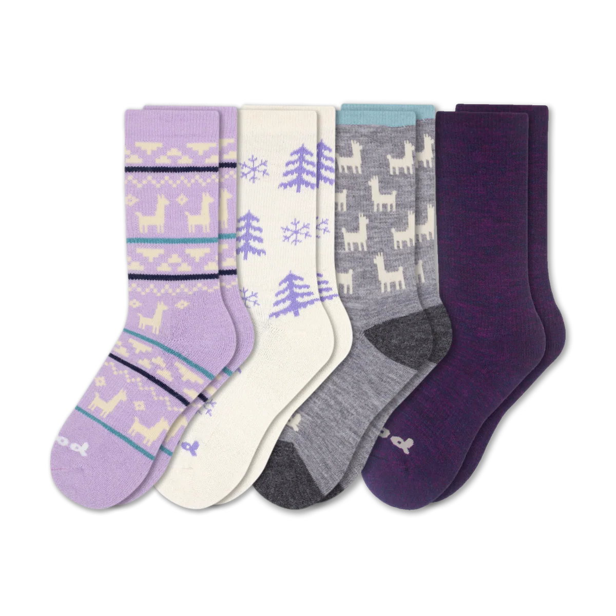 4 Pack - Women's Crew Pacas Socks - Image 241